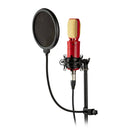 Proel APOP35 Antipop Supporto con filtro antisibilo e flessibile regolabile Nero