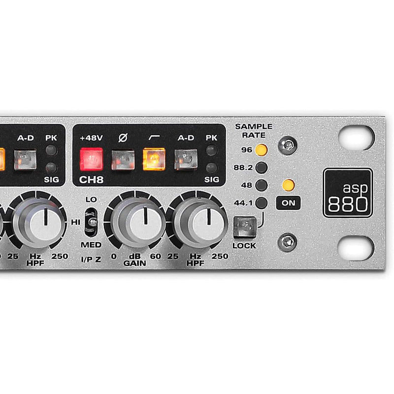 Audient ASP880 Preamplificatore Microfonico Pro ad 8 canali con convertitore ADC