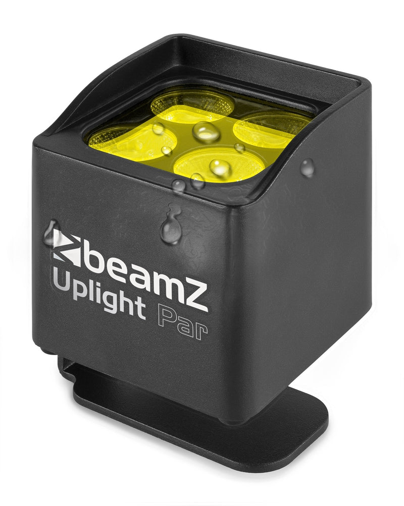 Beamz BBP44 Uplight IP65 Mini Par 4x4W 4in1 a batteria 4 Led RGBW IP65 con IR