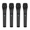Rondson BE-2040-4MIC Sistema microfonico wireless con 4 Palmari, Nero