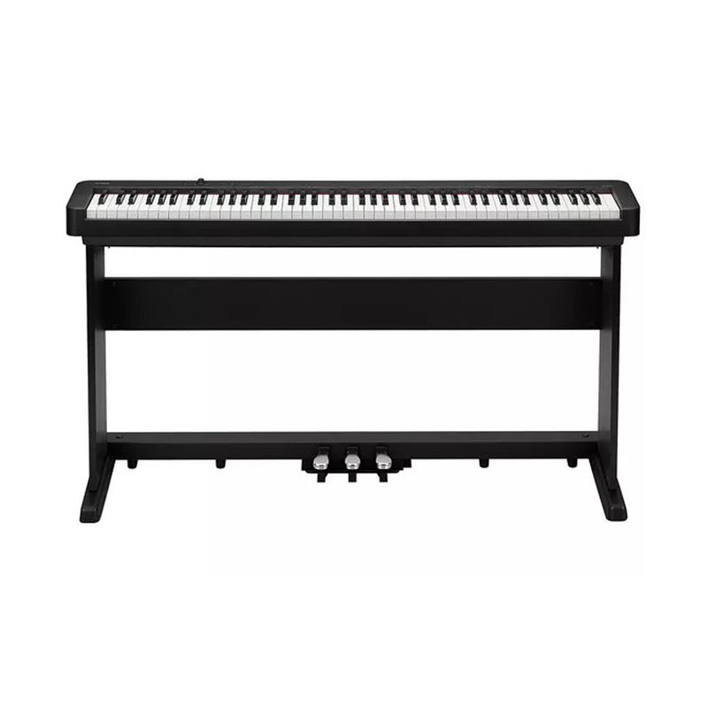 Casio CDP-S160BKSET Pianoforte digitale 88 Tasti + stand legno tre pedali, Nero