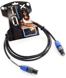 Proel DHX360LU20 Cavo audio professionale 2P SPEAKON a 2P SPEAKON da 20mt, Nero