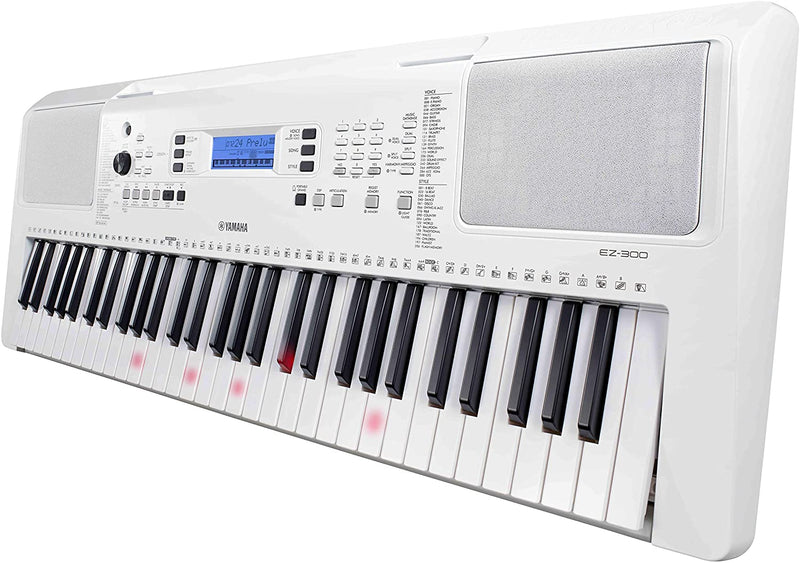 Yamaha EZ-300 Tastiera Digitale Arranger Portatile a 61 Tasti, Bianco