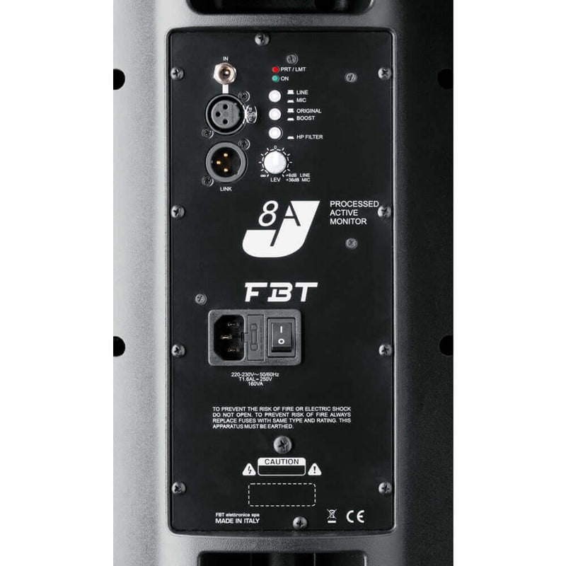 FBT J 8A Coppia Diffusore Attivo Pro 500w +V37 2Cover+FRE300KIT+2Cavi BULK250LU5
