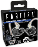 Farfisa FH 100 Auricolare cablati + mic comandi sul cavo trasparente staccabile
