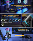 Farfisa FR 130 Microfono Dig. Pro USB a condensatore x Gaming Podcasting Studio