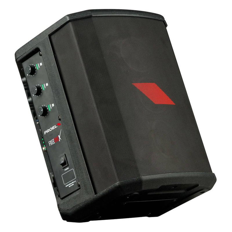 Proel FREEONEX Sistema audio portatile a batteria con bluetooth 200w picco, Nero