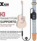Xvive H3 Custodia tasca elastica per sistema trasmettitore x chitarra A58 e P58