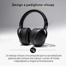 Sennheiser HD400U Digital Interface Cuffia Over-Ear con cavo USB-C e Mic, Nero
