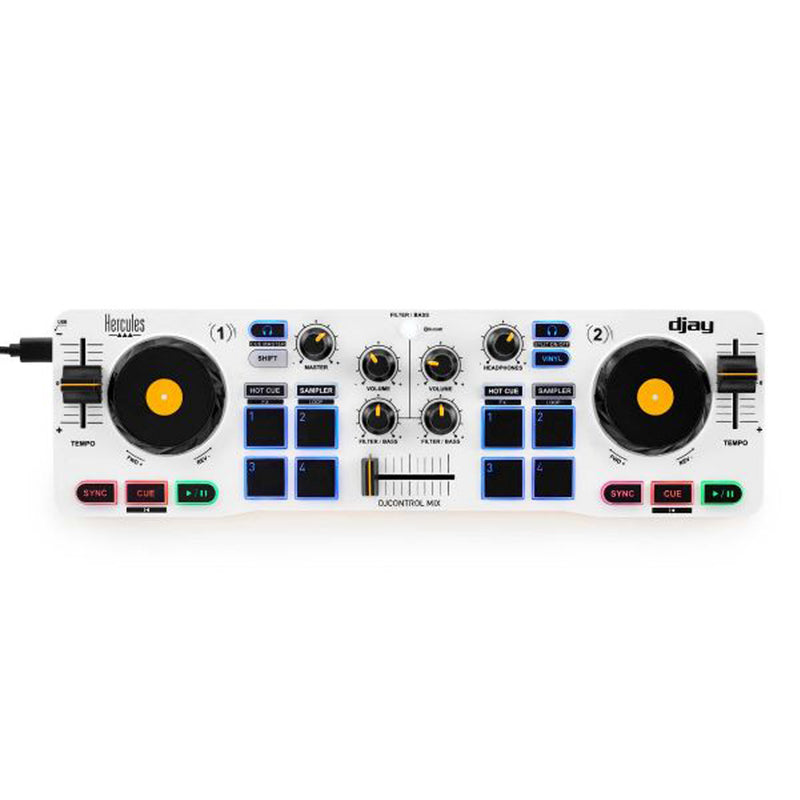 Hercules DjControl Mix controller DJ a 2 banchi adatto smartphone iOS e Android