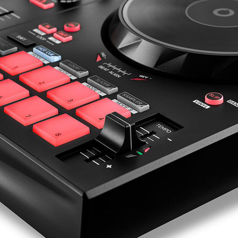 Hercules DJ CONTROL INPULSE 300 MKII Controller Dj a 2x Deck e 16 Pad, Nero