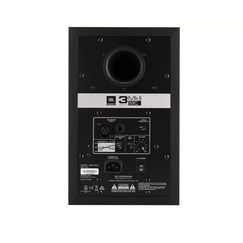 JBL 305P MKII Monitor audio attivi da studio, da 5", potenza 82w RMS, Nero