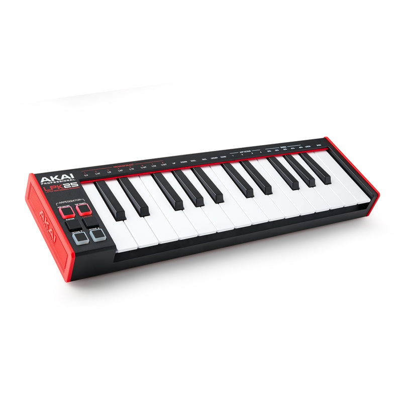 Akai LPK25 MKII Mini Tastiera Controller USB e Midi a 25 Tasti sensibili