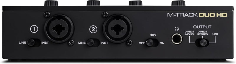 M-Audio M-TRACK DUO HD Interfaccia audio USB C x podcast, voice-over e studio