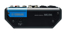 Yamaha MG06 Mixer 6C: 2Mic/6Line In (2Mono+2St.)/1 Stereo Bus+ Aliment. Phantom