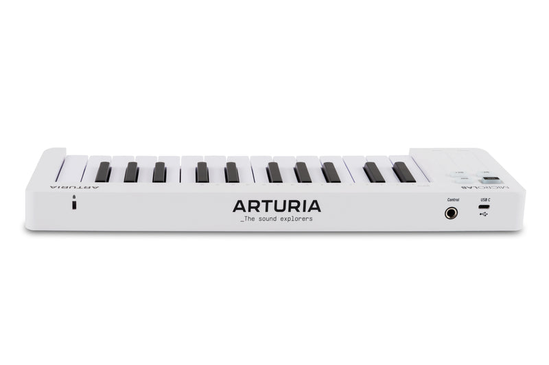 Arturia MICROLAB MK3 WHITE Tastiera controller MIDI 25T sensibile alla dinamica