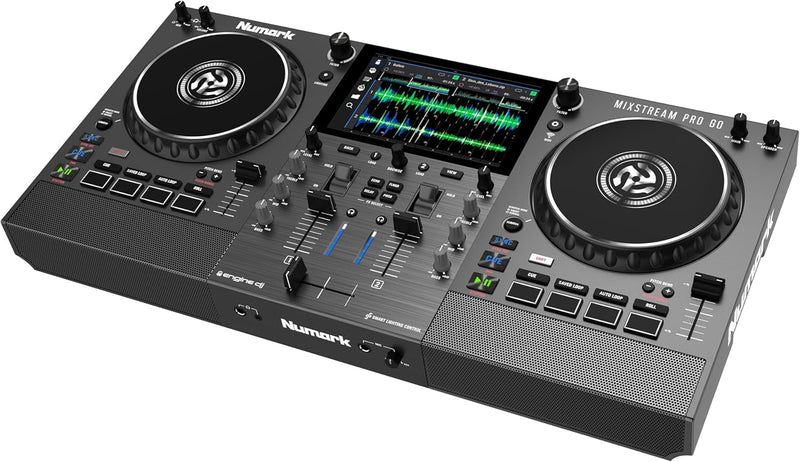 Numark MIXSTREAM PRO GO Controller Dj 2Deck a batteria con Wi-Fi integrato Touch