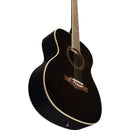 Eko NXT A100 See throught Black Chitarra Acustica 4/4, Nero