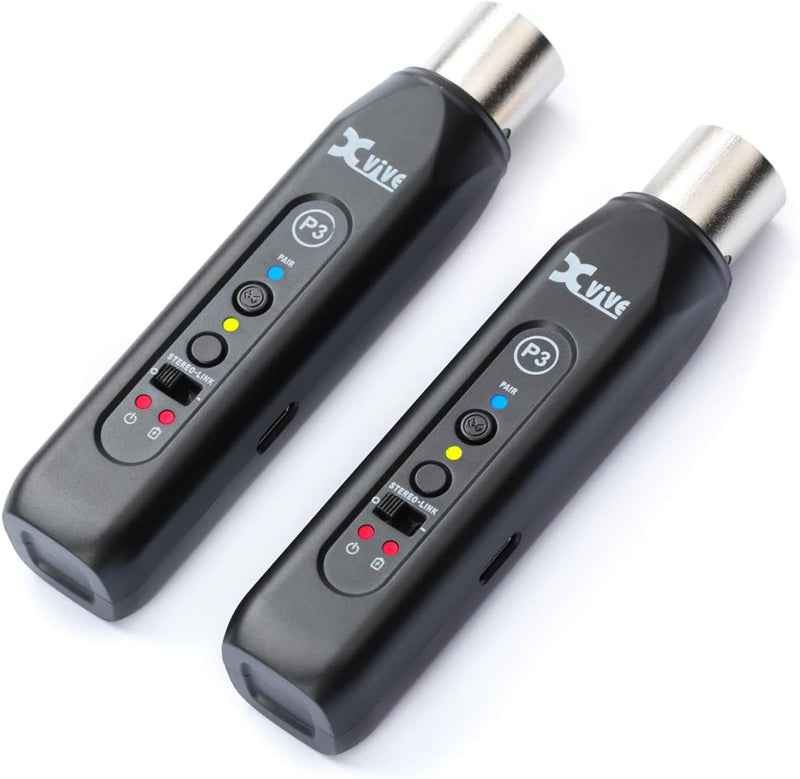 Xvive P3D Coppia Ricevitore Audio Bluetooth a XLR x audio da smartphone, tablet