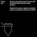 AM Clean Sound PICK-UP BRUSH Spazzolino fibra di carbonio x la pulizia puntina