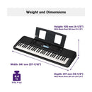 Yamaha PSR-E383 Tastiera digi portatile x principiante 61 T funzioni didattiche