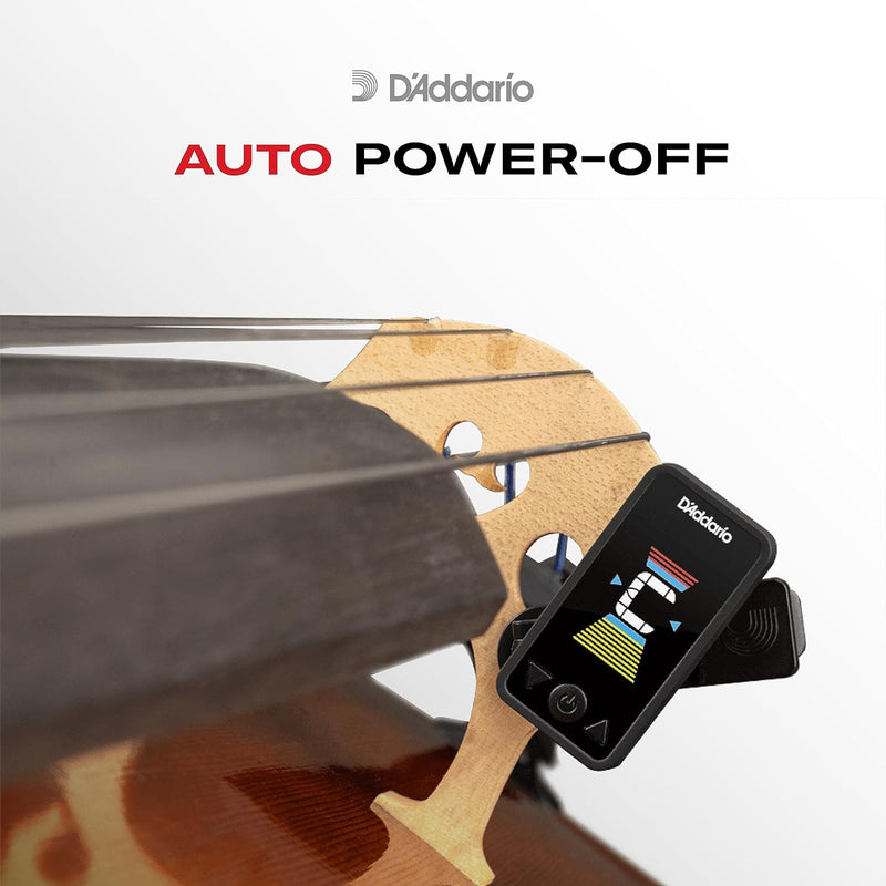 D'Addario PW-CT-17RD ECLIPSE TUNER Accordatore cromatico display a colori, Rosso
