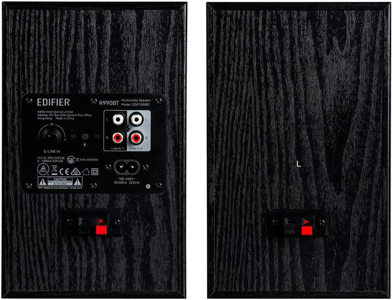 Edifier R990BT BLACK Coppia diffusori audio attivi 2Vie Bluetooth 24w RMS Nero