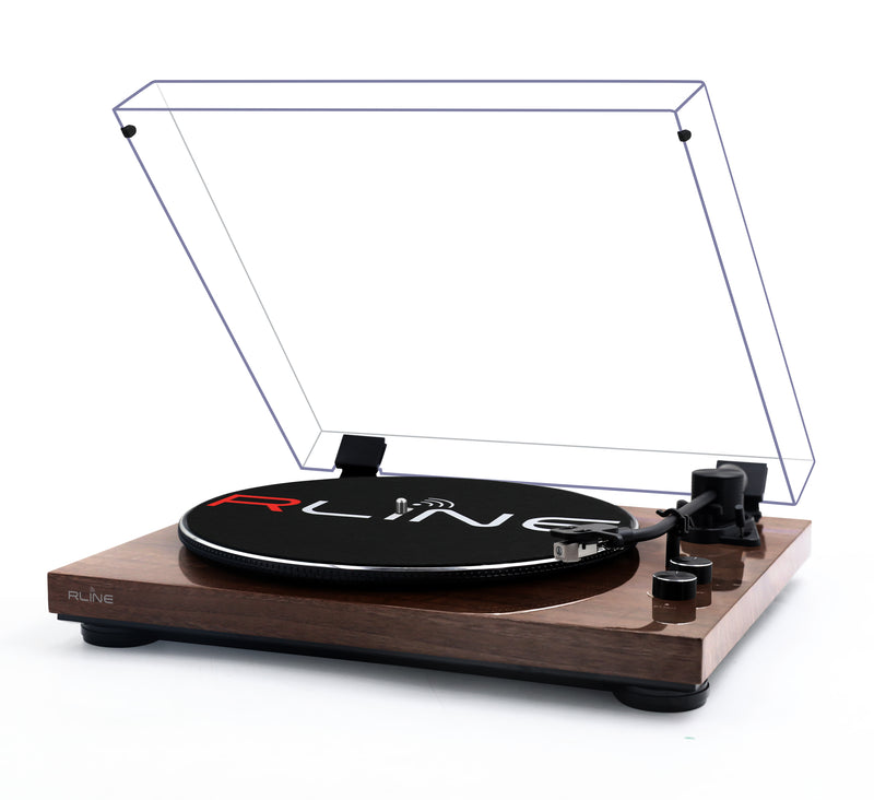 Redline RLTN11GWLN Giradischi cinghia Bluetooth Noce L. + 2 Klipsch GIG XL 30w RMS