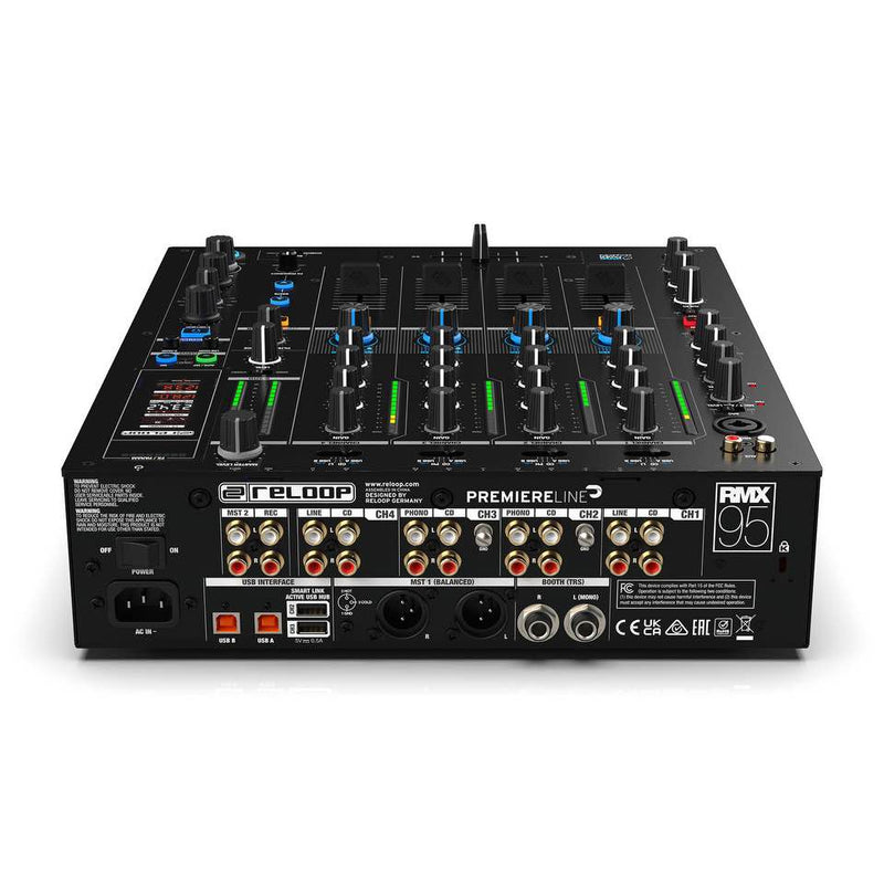 Reloop RMX95 Mixer Dj Digitale Dual Interface 4+1 Canali doppia interf. USB 2.0