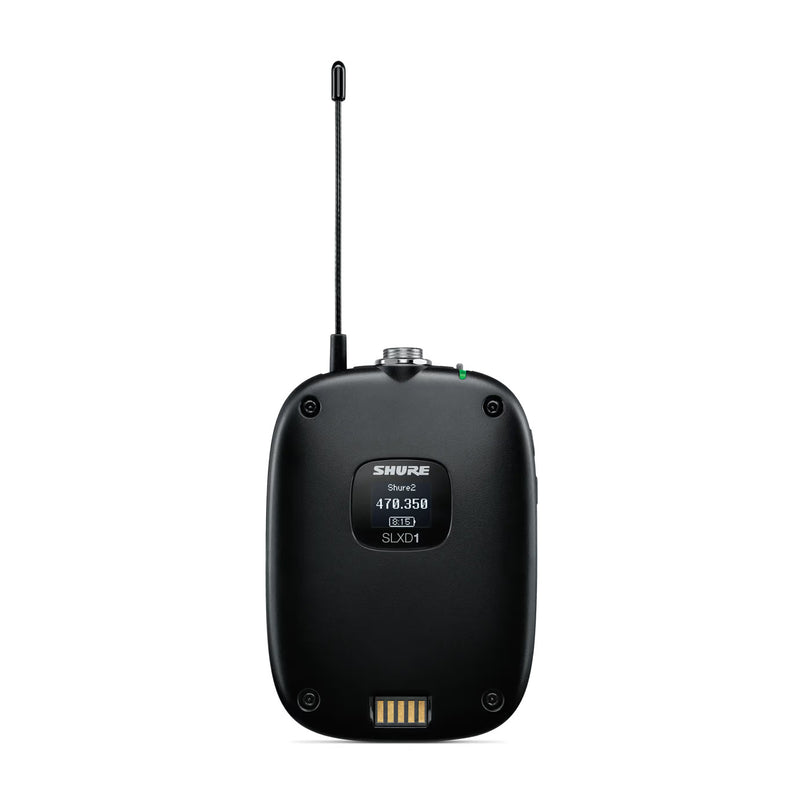 Shure SLXD14DE-SLXD1-J53 Freq. 562-606 Sistema Wireless Dual SLXD4D e 2 SLXD1