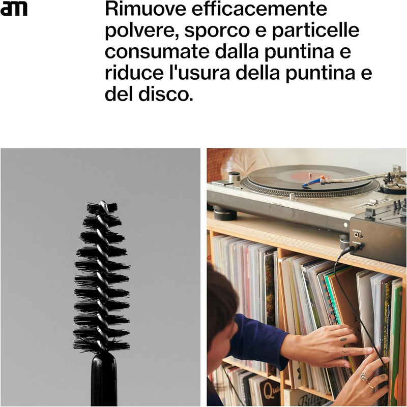 AM Clean Sound STYLUS CLEANER Liquido detergente + spazzolino x pulizia puntina