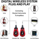 Xvive U2 RED Sistema Wireless Digit x Chitarra Elettrica Acustica e Basso 2,4Ghz