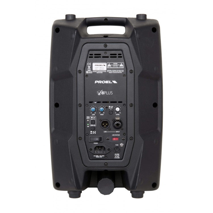 Proel V8PLUS Coppia Casse + MQ6 Mixer + 2 Mic DM800 + 2 Stativi + 2 Cavi mt10