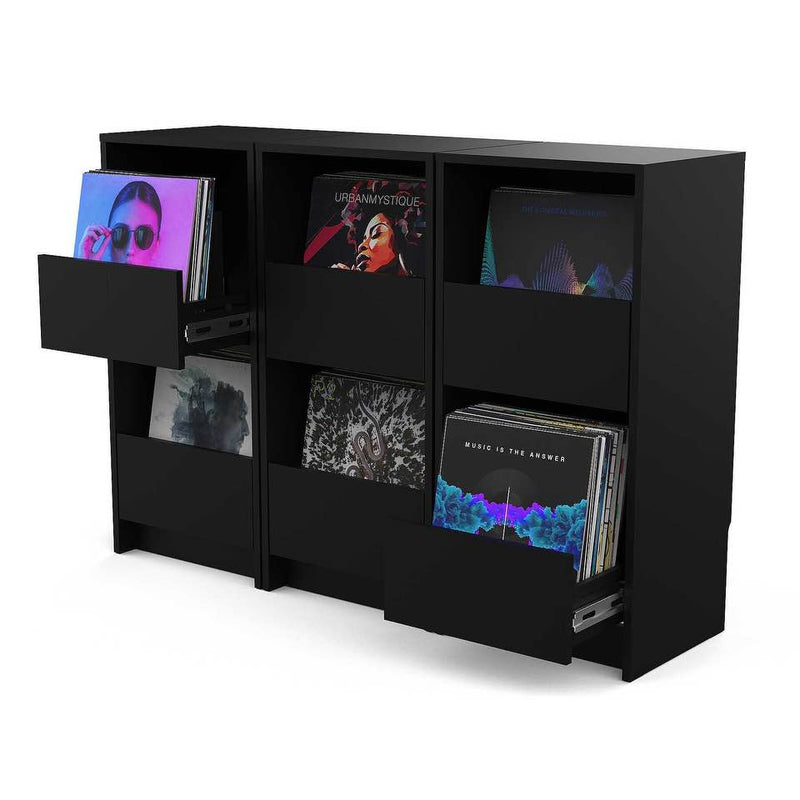 Glorious VINYL VAULT BLACK La soluzione modulare x archiviare dischi vinile Nero