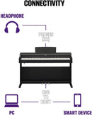 Yamaha YDP-105B Arius Pianoforte Tastiera Digitale 88 Tasti Pesati (GHS), Nero