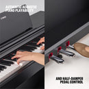 Yamaha YDP-105WH Arius Pianoforte Dig. 88T Pes.Bianco+B-1WH Panca+HPH-50WHCuffia