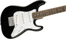 Fender Mini Stratocaster Chitarra Elettrica 20T manico con profilo a "C", Nero