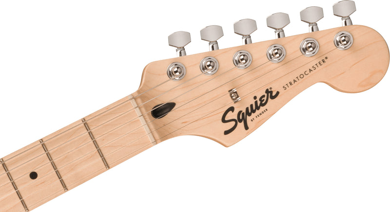Fender Squier Sonic Stratocaster White Pickguard, Black Chitarra Elettrica a 21T