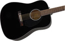 Fender CD-60S Dreadnought, Walnut Fingerboard Black Chitarra Acustica a 20 tasti