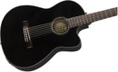 Fender CN-140SCE Chitarra elettro acustica spalla mancante x accesso facile Nero
