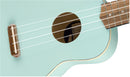 Fender Venice Soprano Uke Daphne Blue Ukulele Venice Soprano manico sottile "C"