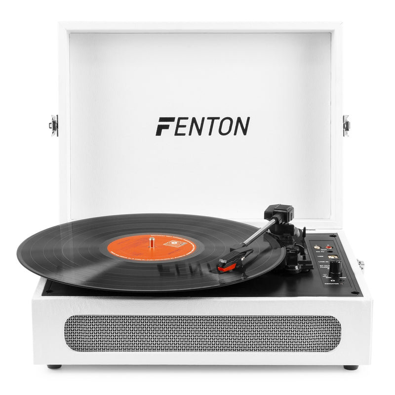 Fenton RP118F (102.056) Giradischi valigetta Altoparl. 10W RMS Bluetooth Bianco