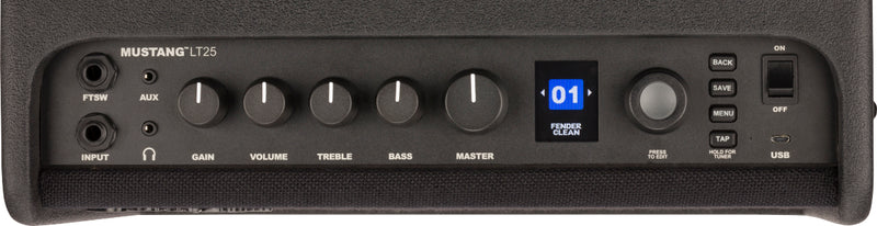 Fender Mustang LT25 Amplificatore combo portatile x chitarra 25w con USB x Rec