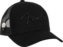 Fender Snap Back Pick Holder Hat Black Cappello logo Fender visiera portaplettri