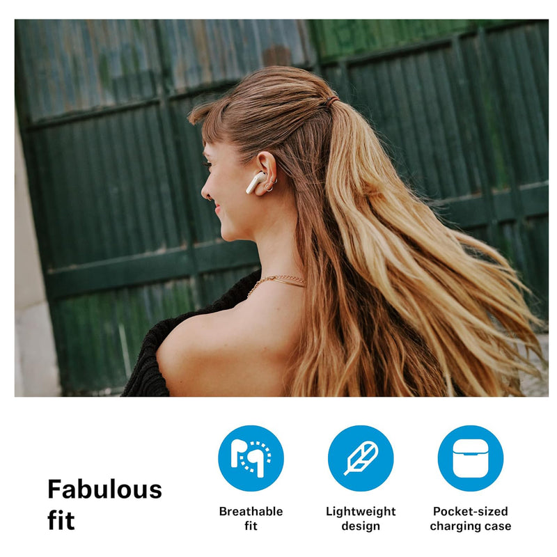 Sennheiser ACCENTUM OPEN Auricolari Bluetooth + mic + custodia di ricarica Crema