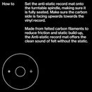 AM Clean Sound ANTI-STATIC RECORD MAT Slipmat tappeto antistatic x dischi vinile