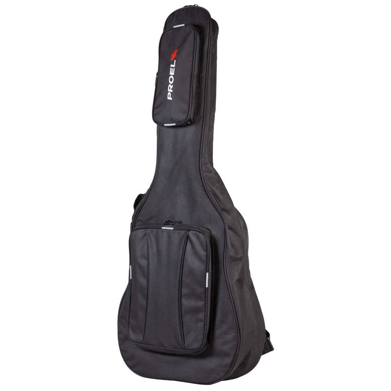 Proel BAG150A Borsa morbida x chitarra acustica robusta imbottitura 10 mm, Nero
