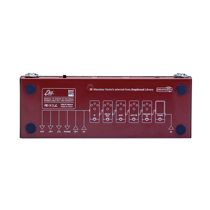 Eko BAIO A Pedale Multi effetto x Chitarra Acustica Classica Basso con IR integ.