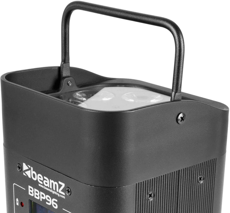Beamz BBP96 Uplight Par Led Battery IRC 6x12w RGBAW-UV a batteria e telecomando