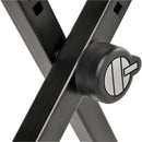 Quik Lok BX8 Panchetta Serie Basic per piano o tastiera cuscino imbottito, Nero